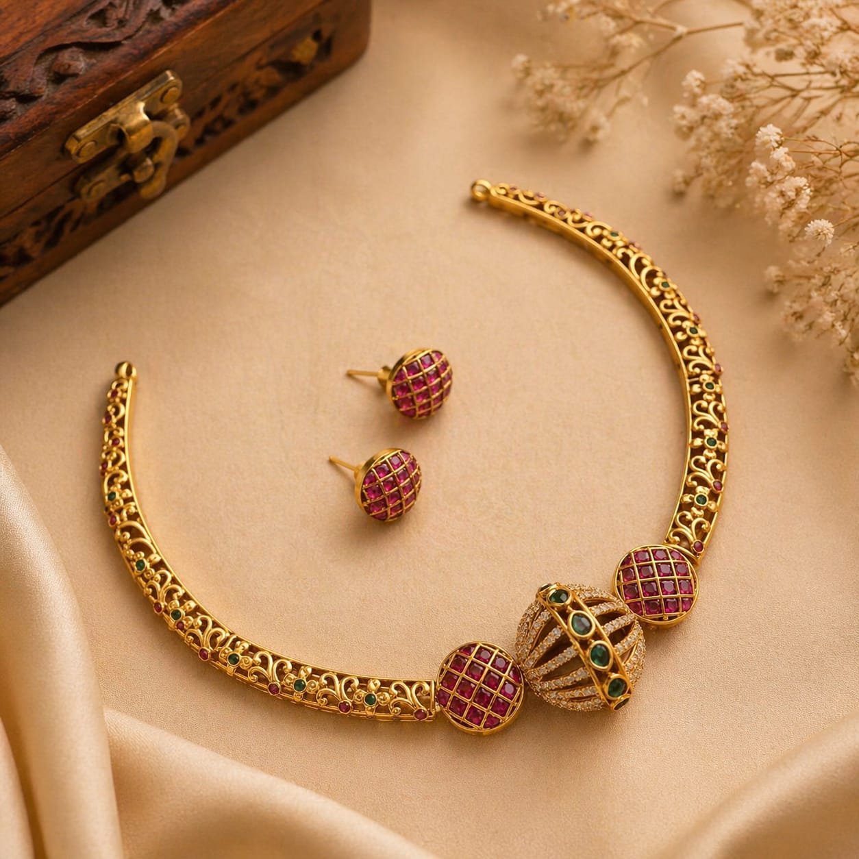 Ruby Royale Choker Set